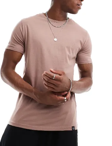 Tricou Pull&Bear, roz pudra inchis Roz