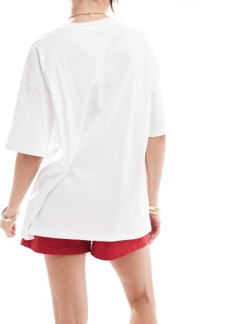 Tricou Oversize ASOS, alb