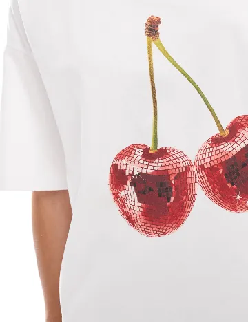 Tricou Oversize ASOS, alb Alb