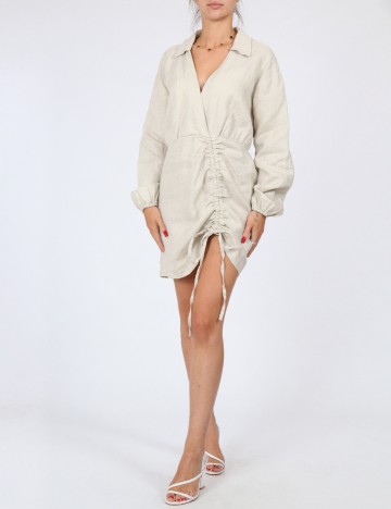 Rochie scurta NA-KD, bej
