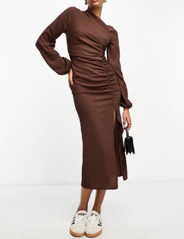 Rochie medie ASOS, maro