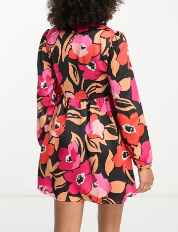 Rochie scurta Liquorish, floral