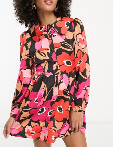 Rochie scurta Liquorish, floral