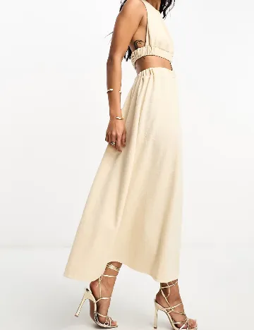 Rochie lunga ASOS, crem Crem