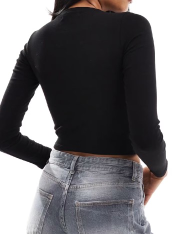 Top Pull&Bear, negru