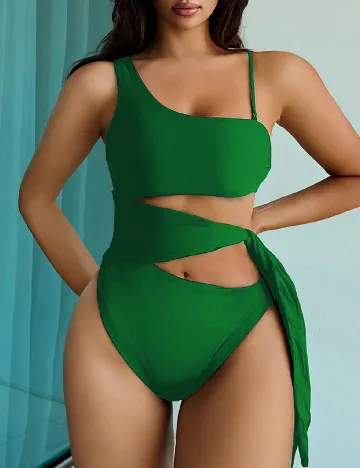 Costum de baie SHEIN, verde Verde