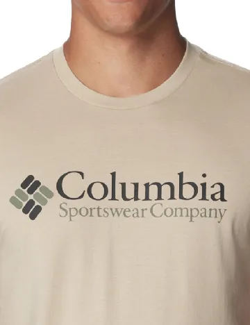 Tricou Columbia, bej Crem
