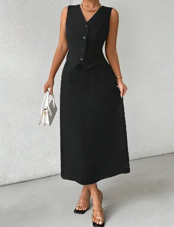 Compleu SHEIN, negru Negru