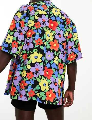 Camasa Oversize ASOS, floral print Floral print