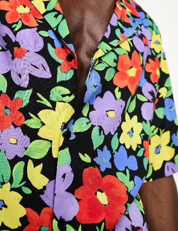 Camasa Oversize ASOS, floral print Floral print