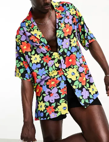 Camasa Oversize ASOS, floral print Floral print