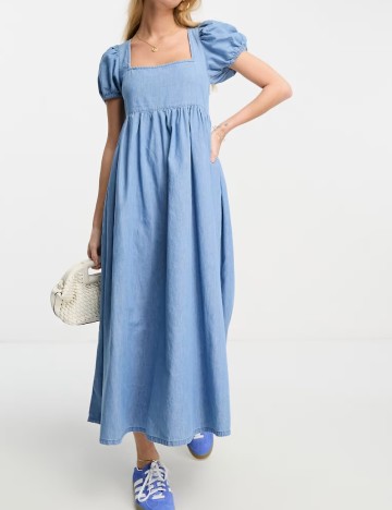 Rochie medie ASOS, albastru