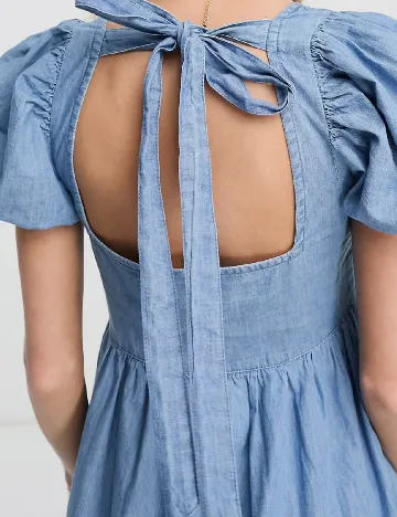 Rochie medie ASOS, albastru Albastru