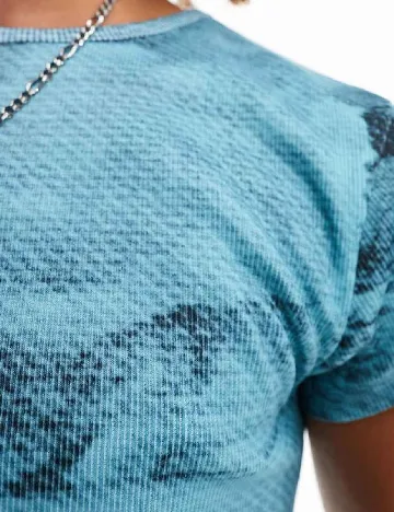 Tricou COLLUSION, albastru Albastru