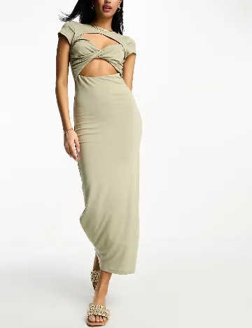 Rochie lunga ASOS, verde Verde