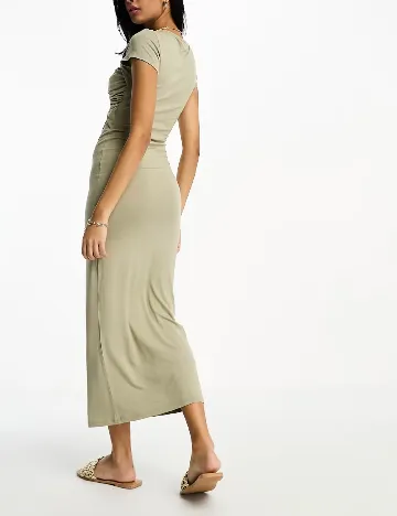 Rochie lunga ASOS, verde Verde