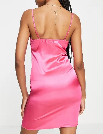 Rochie scurta Urban Threads, roz Roz