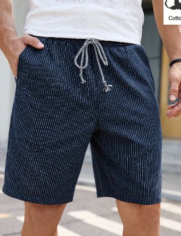 Pantaloni scurti SHEIN, albastru