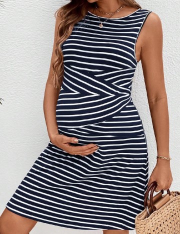 Rochie scurta SHEIN Maternity, bleumarin