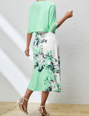 Rochie medie SHEIN, verde Verde