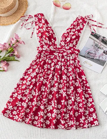 Rochie scurta SHEIN, rosu Rosu