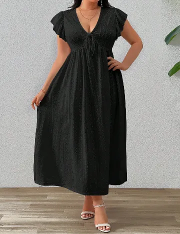 Rochie lunga SHEIN CURVE, negru Negru