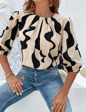 Bluza SHEIN, crem Crem