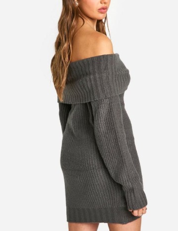 Rochie scurta Boohoo, gri