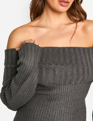 Rochie scurta Boohoo, gri