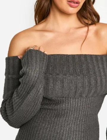 Rochie scurta Boohoo, gri Gri