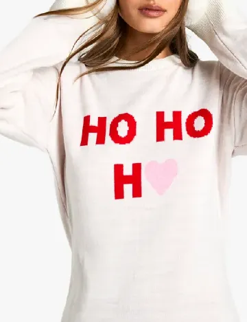 Rochie scurta Boohoo, ecru Alb