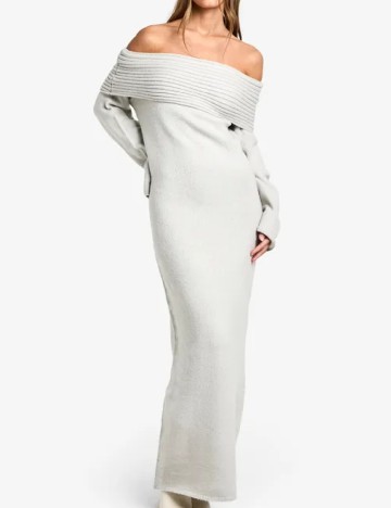 Rochie lunga Boohoo, gri