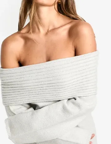 Rochie lunga Boohoo, gri Gri