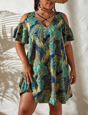Rochie scurta SHEIN CURVE, mix culori Mix culori
