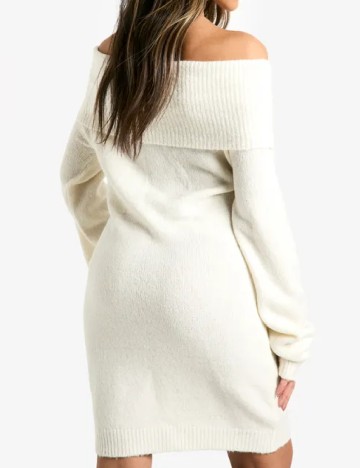 Rochie scurta Boohoo, alb