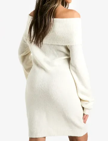 Rochie scurta Boohoo, alb Alb