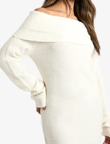 Rochie scurta Boohoo, alb Alb