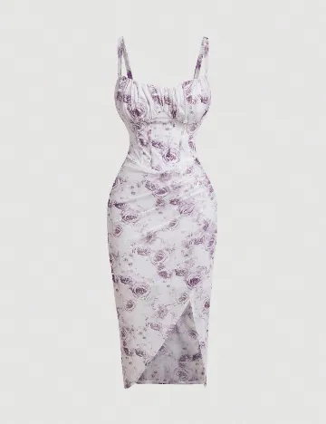 Rochie medie SHEIN, alb Alb