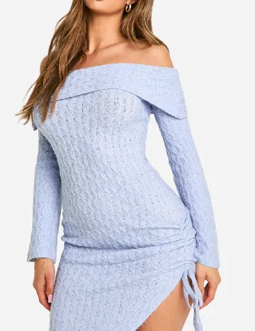 Rochie medie Boohoo, albastru Albastru