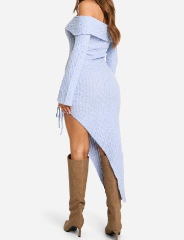Rochie medie Boohoo, albastru