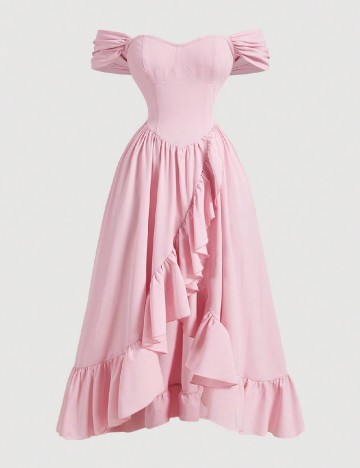 Rochie medie SHEIN, roz