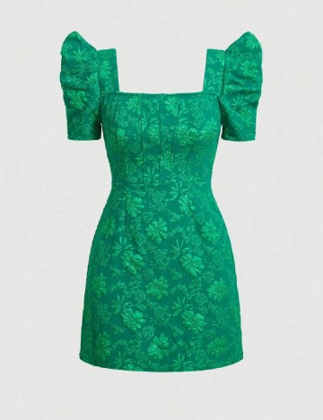 Rochie scurta SHEIN, verde