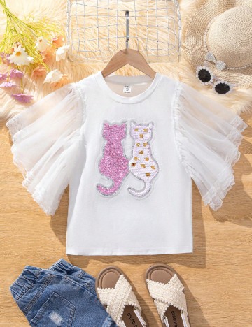 Bluza Shein Kids, alb