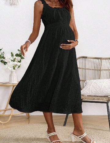 Rochie medie SHEIN Maternity, negru