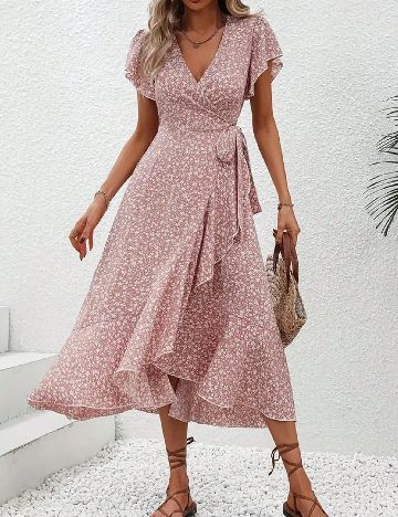Rochie medie SHEIN, floral print