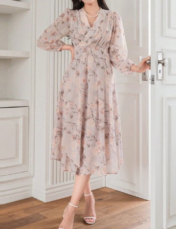 Rochie medie Dazy, floral print