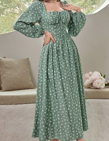 Rochie lunga SHEIN, verde