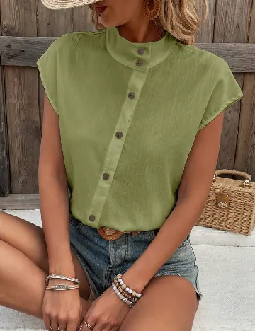 Camasa SHEIN, verde Verde
