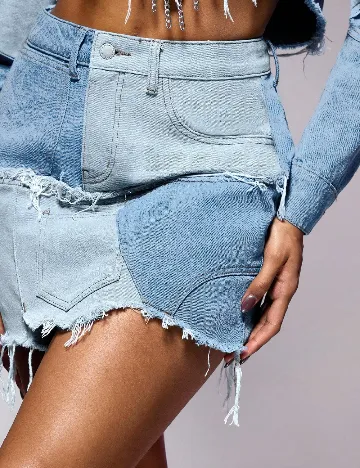 Fusta SHEIN, albastru denim Albastru