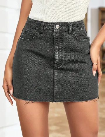 Fusta SHEIN, negru Negru